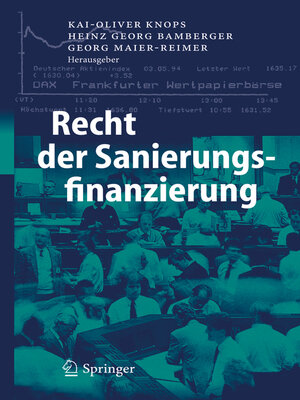 cover image of Recht der Sanierungsfinanzierung